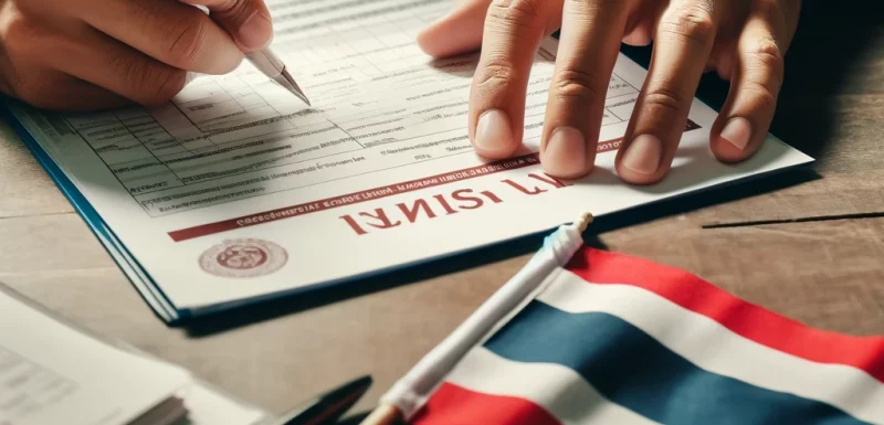 how to fill out thai visa forms